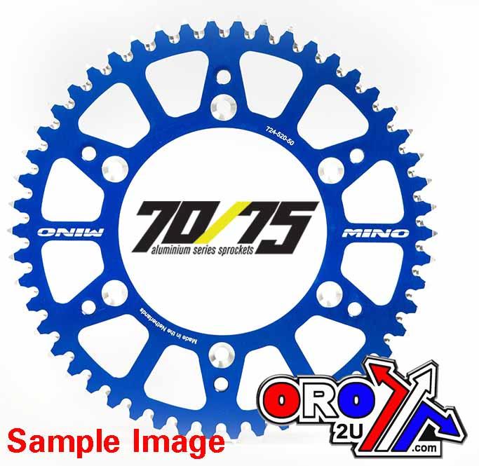 MINO REAR SPROCKET ALLOY BLUE, MINO 25-612-50 BLUE JTR460