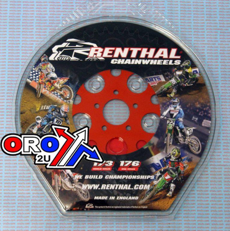 REAR SPROCKET RENTHAL 480, KTM 50 2010-2013 40T ORANGE, 480--415-40P-OR