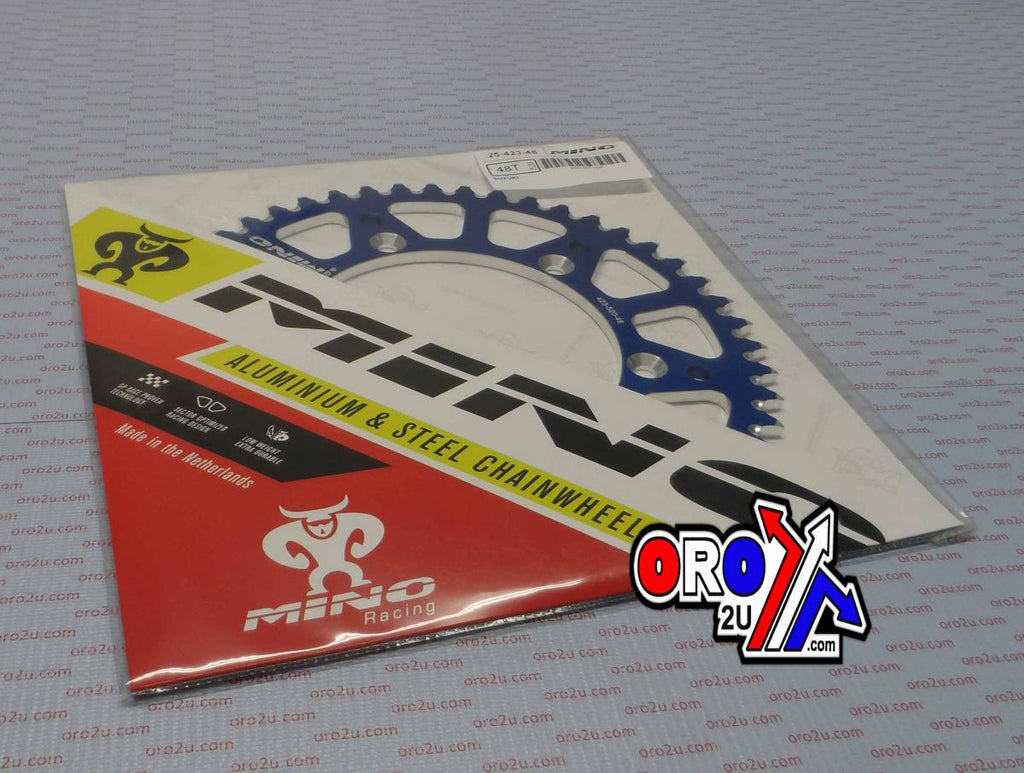 MINO REAR SPROCKET ALLOY BLUE 808, 25-423-520-48 BLUE