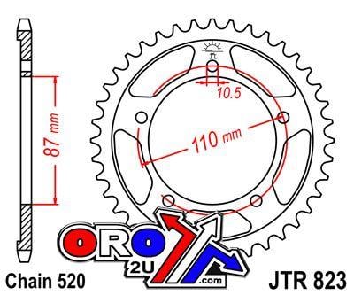 REAR SPROCKET STEEL JTR823.45