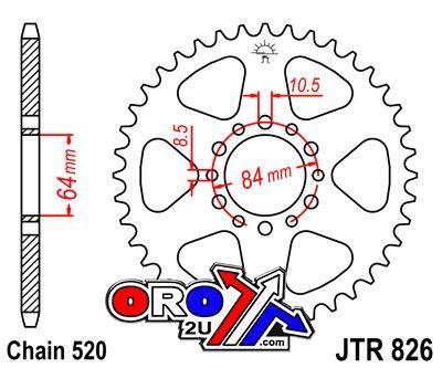 REAR SPROCKET STEEL JTR826.47