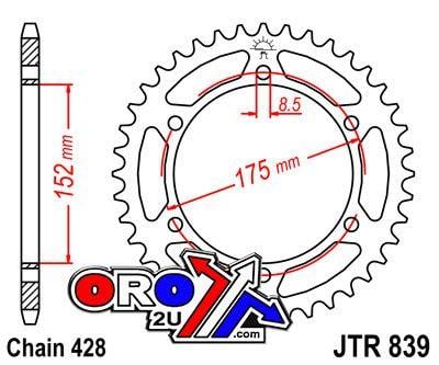 REAR SPROCKET JTR839.55 STEEL