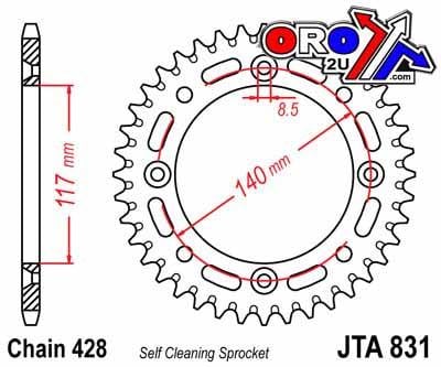 REAR SPROCKET ALLOY JTA831.47