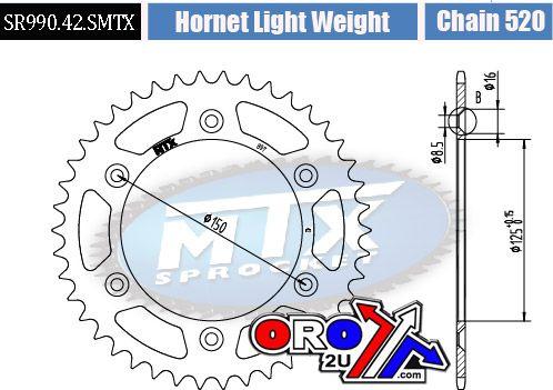 REAR SPROCKET STEEL HARD LIGHT 11H-KM1-42