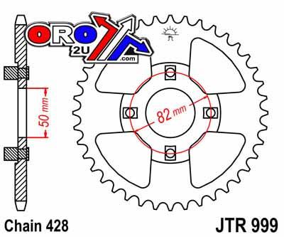 REAR SPROCKET JTR999 STEEL 45T JTR999.45