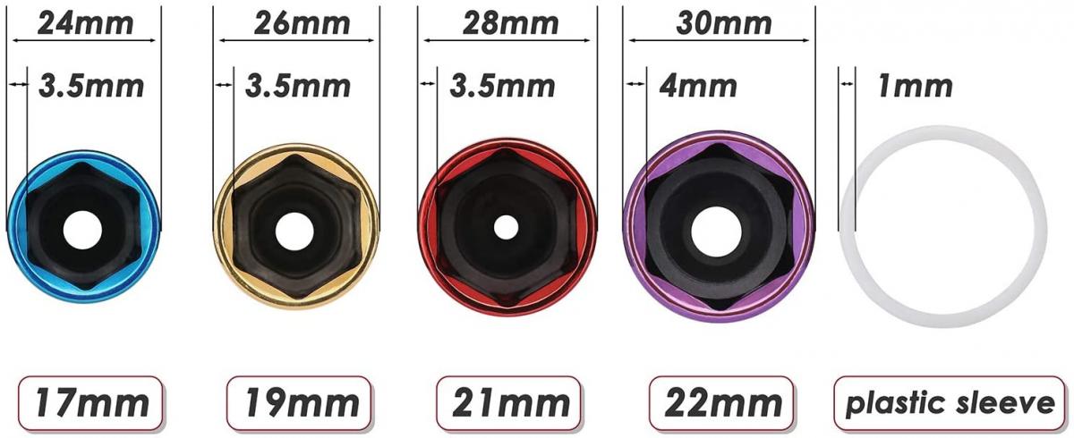 SOCKET IMPACT 1/2 4 PCS KIT