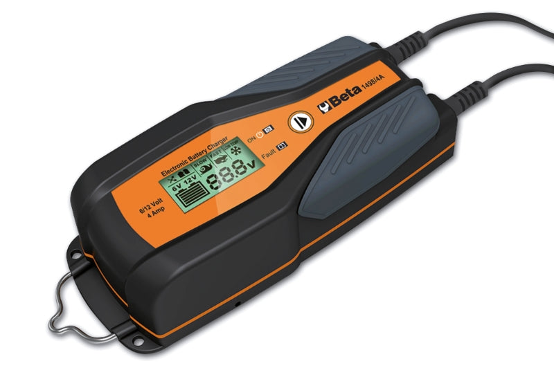 Electronic Car/Motorcycle Battery Charger 6V/12V 1A - 8A 4Ah - 160Ah - Beta Tools 1498/4A