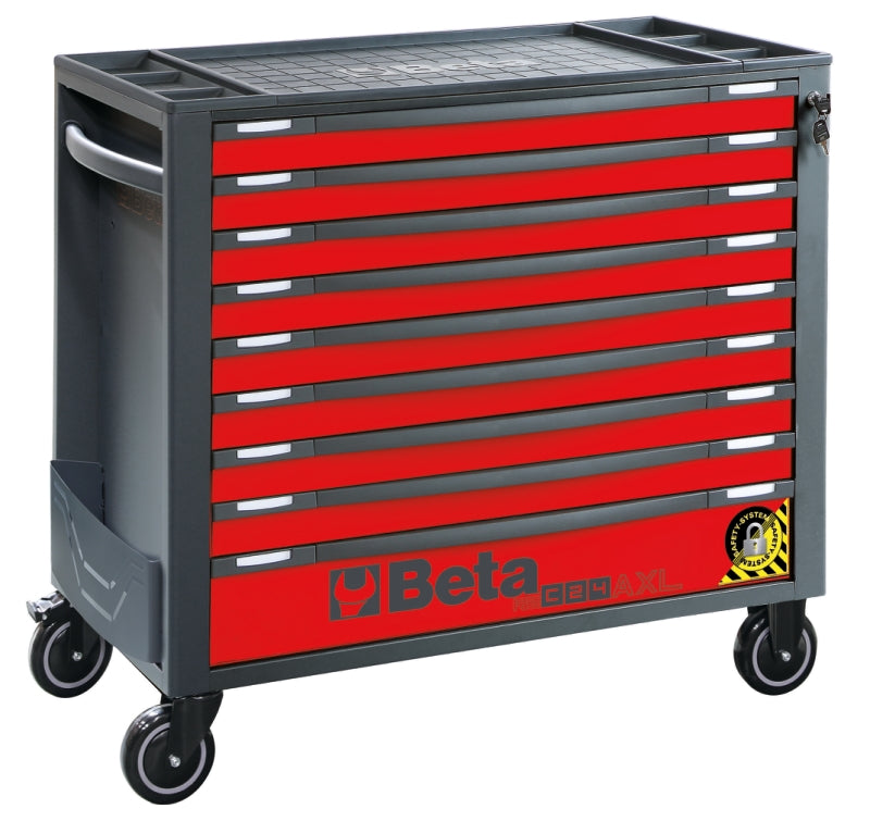 Mobile Roller Cab 9 Drawers Anti-Tilt System Long Model 1000kg Capacity - Beta Tools RSC24AXL/9-A