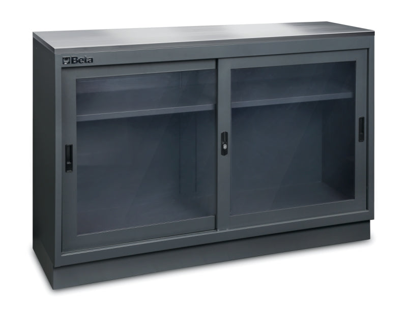 Fixed Module with Clear Polycarbonate Doors and Adjustable Shelf for Workshop - BetaC45PRO C45PRO MAT