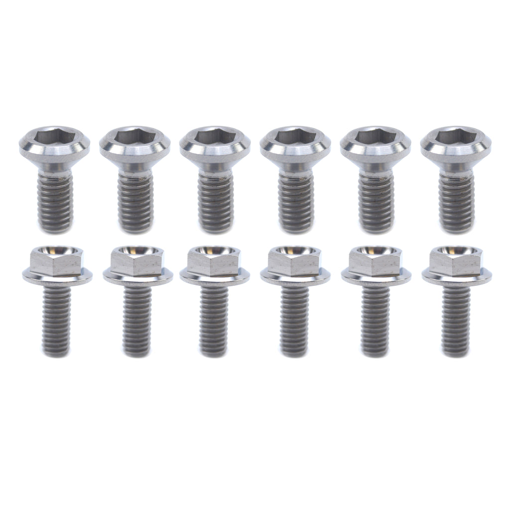 BOLT DISC YAMAHA FRONT & REAR, TITANIUM / / M6, 90149-06327-00 / 90151-06080-00, 90109-065G4-00 / 90105-06109-00