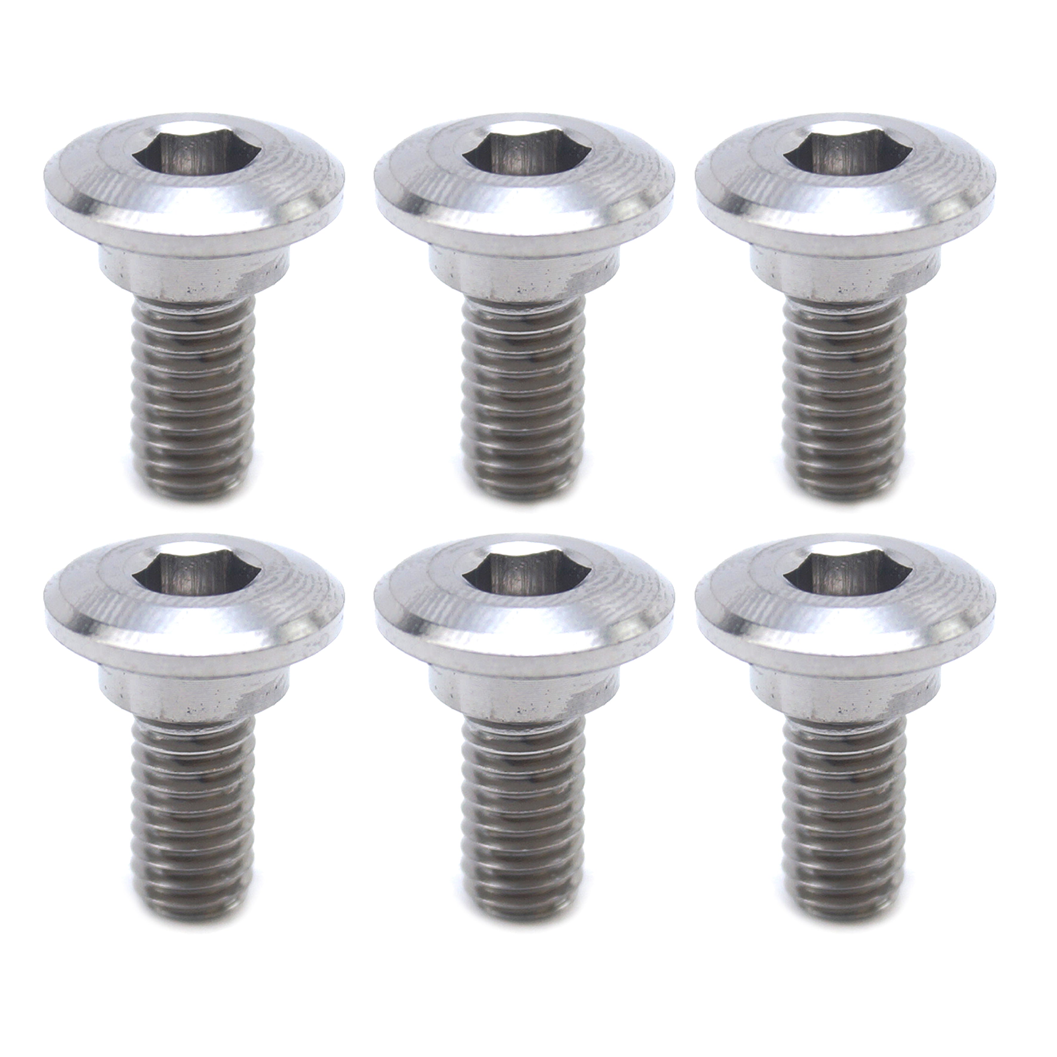 GR5 BOLT DISC M6 x 14mm BOSS 8.9, TITANIUM / PACK 6 / 92151-1799