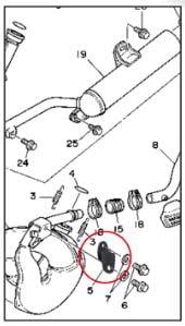 EXHAUST MOUNTING TWIN LEG YAMAHA, BANSHEE 350 YFZ350 1987-2006