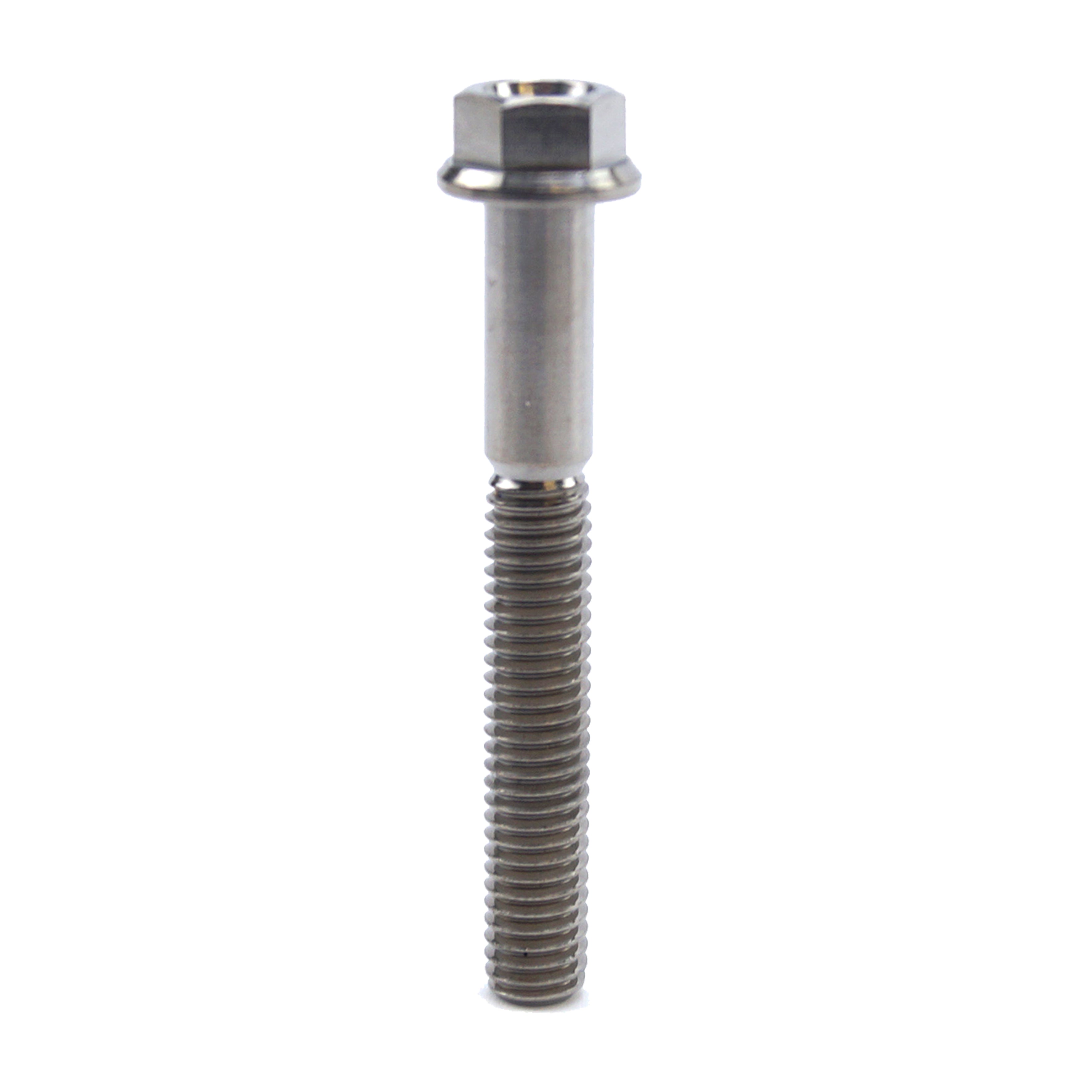 TITANIUM GR5 BOLT M6 x 45mm EACH, FLANGE OD: 11mm / HEX SIZE: 8mm, /
