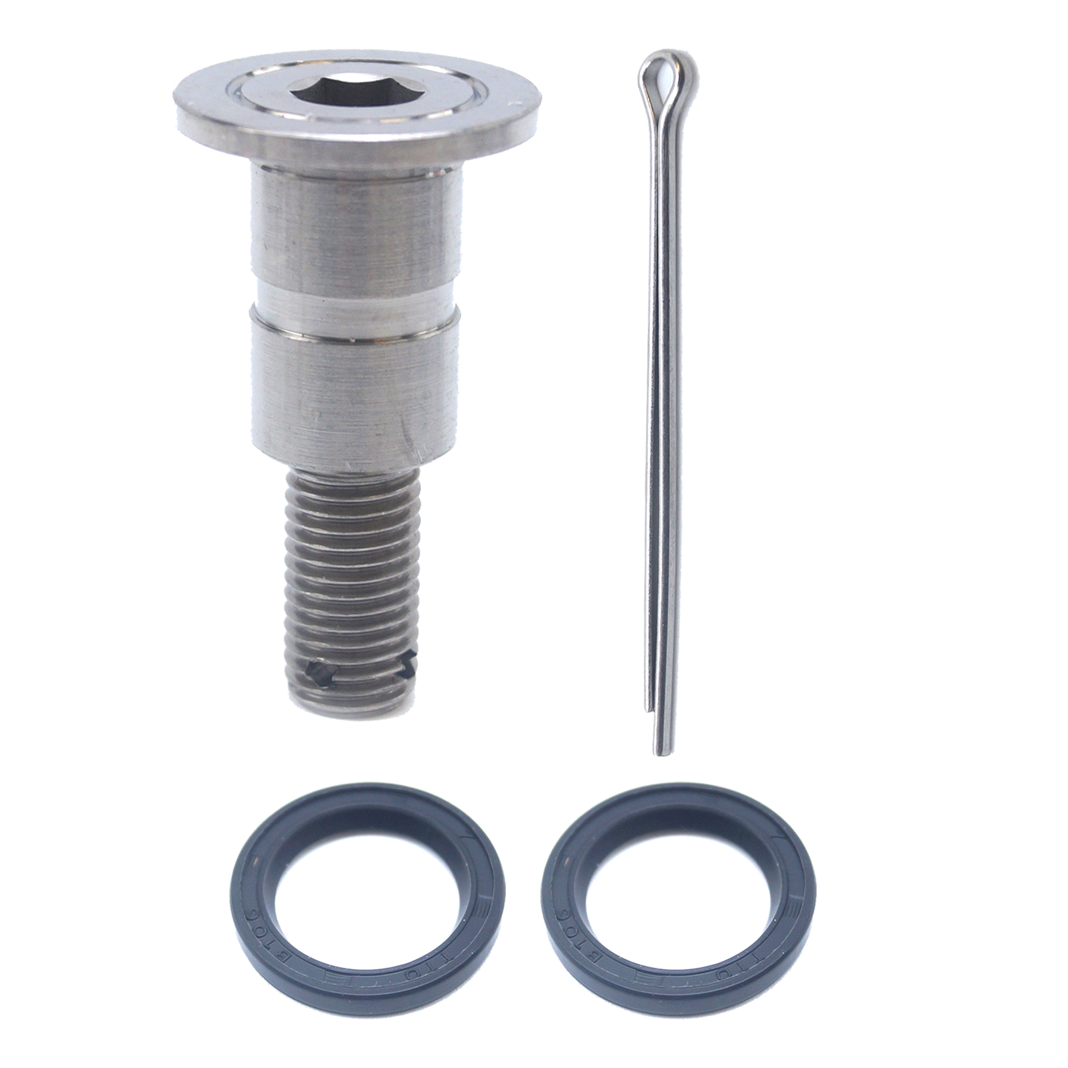 SUZUKI GR5 REAR PEDAL BOLT KIT, 43142-27C00 WITH SEALS 09284-15006, FIR-BARND