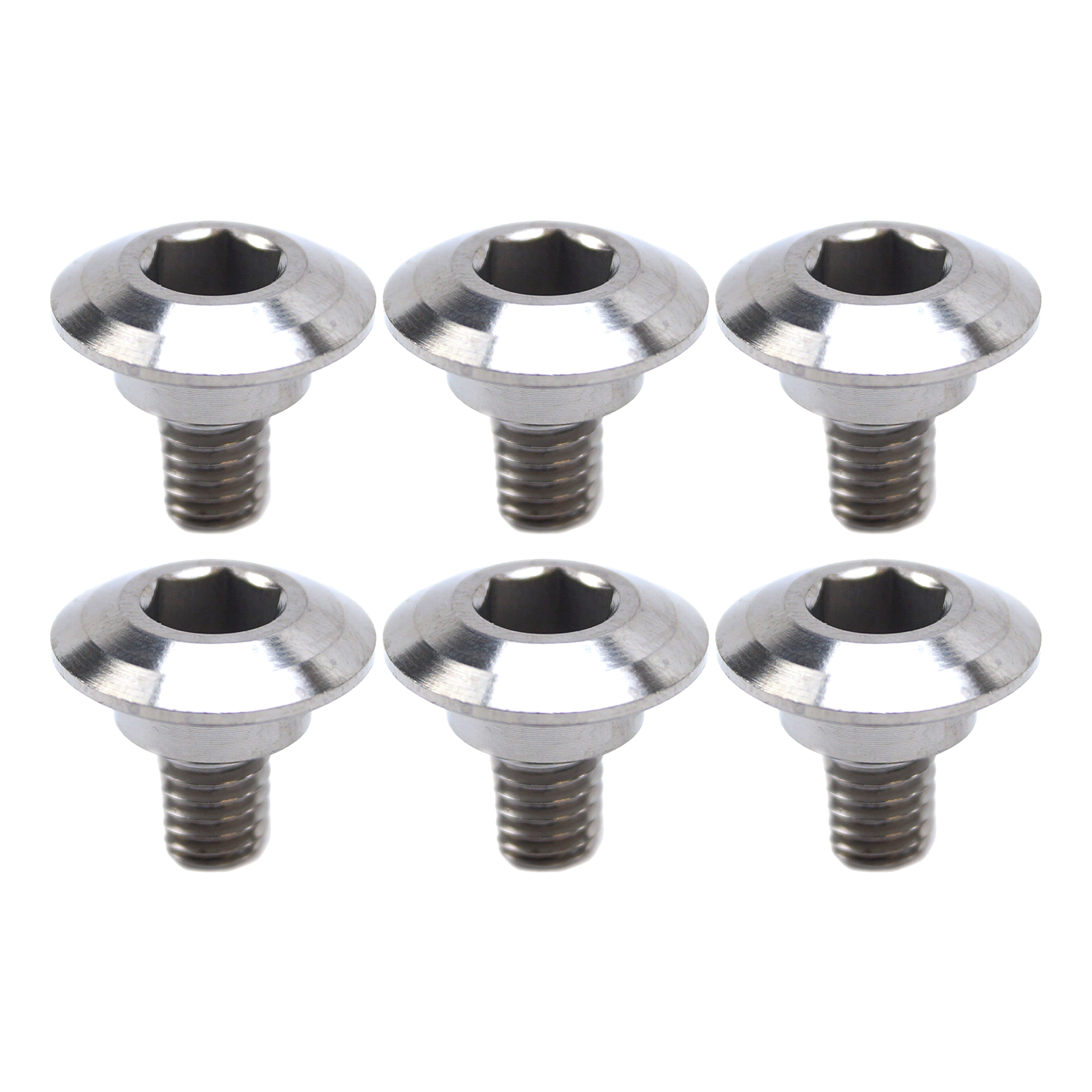M6 FORK COVER BOLT HONDA PK 6, TITANIUM GRADE 5 / OEM PART NO: 90113-MAC-780