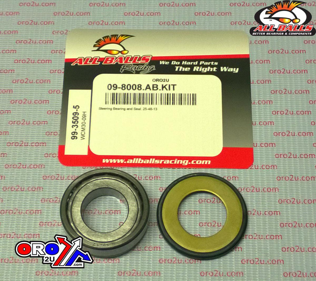 BEARING TAPER & SEAL KIT, ALLBALLS 99-3509-5, 25x48x13