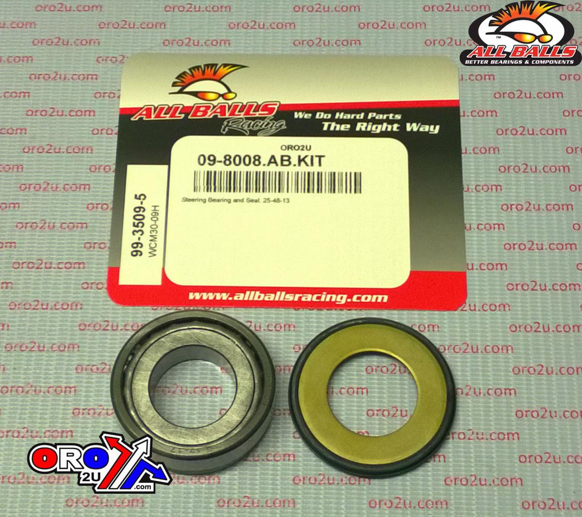 BEARING TAPER & SEAL KIT, ALLBALLS 99-3509-5, 25x48x13