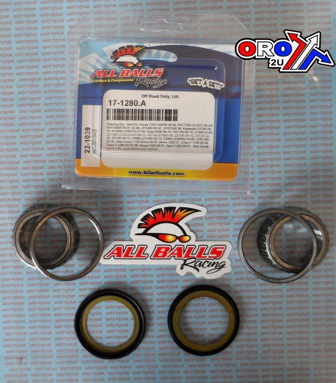 STEERING BEARING KIT ALLBALLS, ALLBALLS 22-1039 APRILIA/DUCATI/HON/KAW/GUZZI