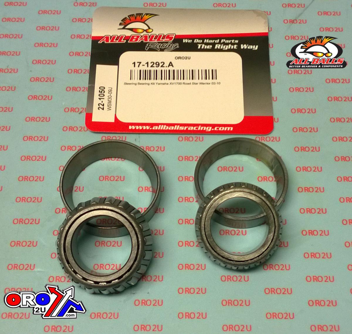 STEERING BEARING KIT ALLBALLS, ALLBALL 22-1050 YAMAHA XV1700