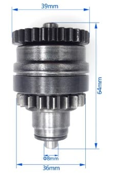 STARTER BENDIX GEAR 08-16 KTM HUSABERG HUSQVARNA 250 300 55140026000