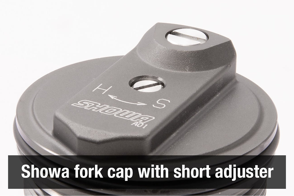 FORK COMPRESSION ADJUSTER SET, SHOWA FORKS WITH SHORT ADJUSTER, MOTION PRO 11-0122
