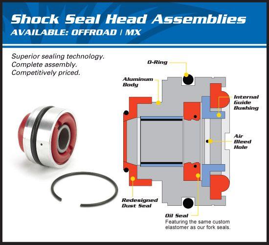 REAR SHOCK SEAL BLOCK 18.0x50, ALLBALLS 37-1125 SUZUKI RM RMZ