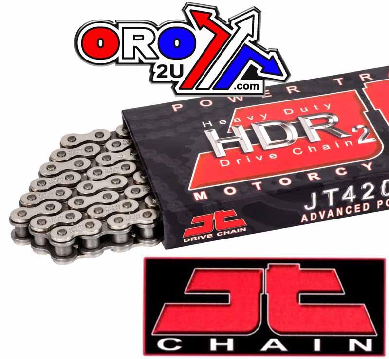 JT CHAIN 420HDR 120L NICKEL-BK JTC420HDRNB120SL