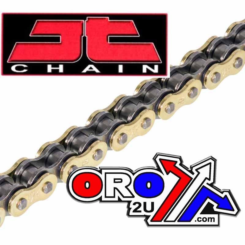 JT CHAIN 520X1R 120L GOLD-BLK, X-RING, JTC520X1RGB120DL