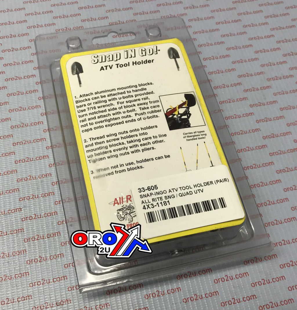 SNAP-INGO ATV TOOL HOLDER (PAIR), ALL RITE SNG / QUAD UTV, 110-SNG