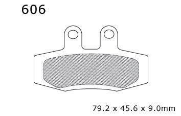 BRAKE PADS DP BRAKES HARD, DP606 Premium Sintered, 39-132