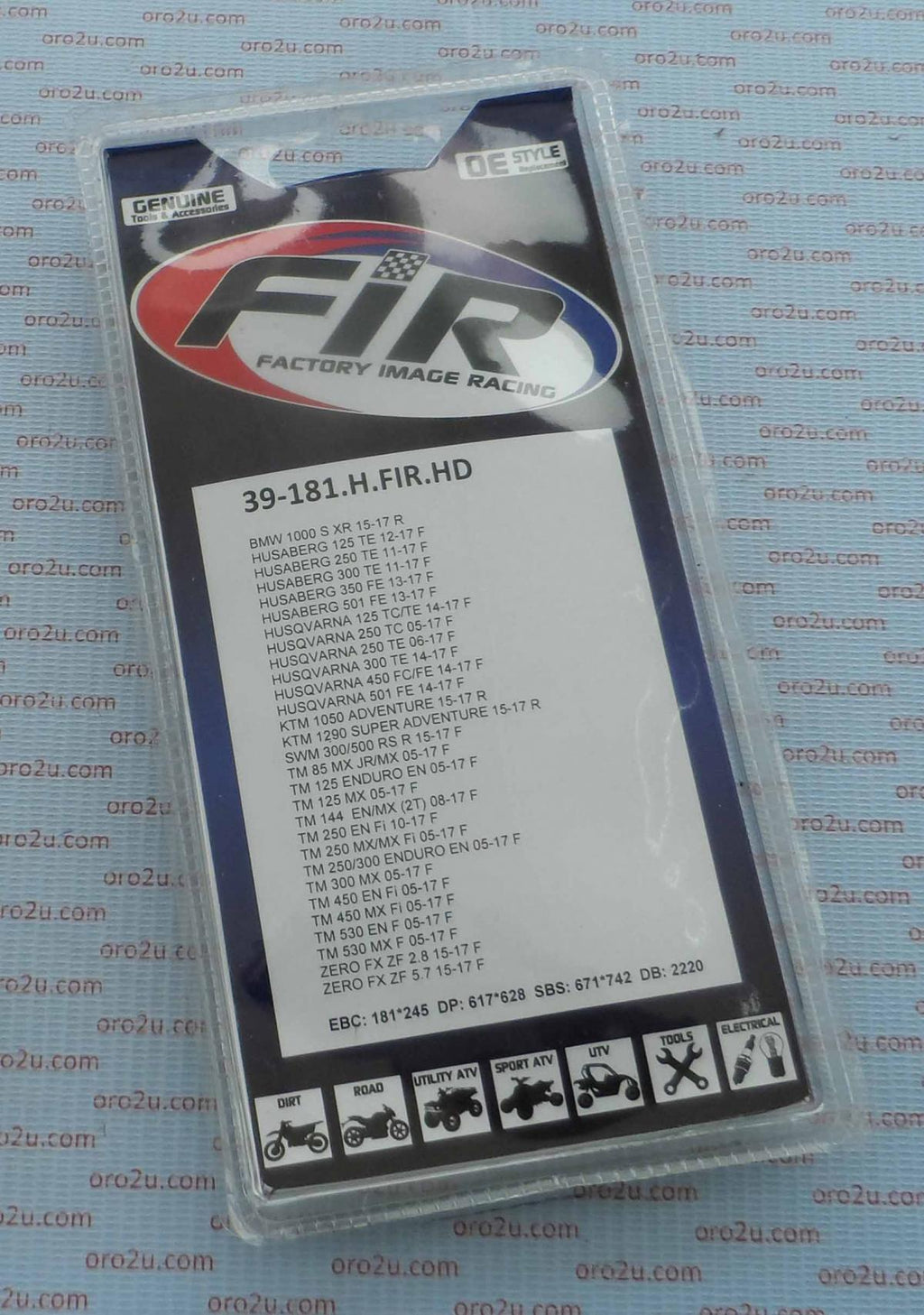 BRAKE PADS SINTERED METAL HD, MX-D EXTREME, DB2220.OR-D, BP022DDDB