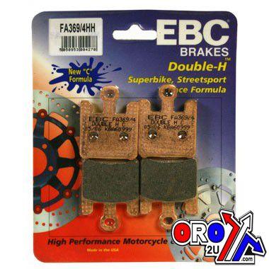 BRAKE PADS SINTERED METAL HH, EBC FA369/4HH SET/4 PCS