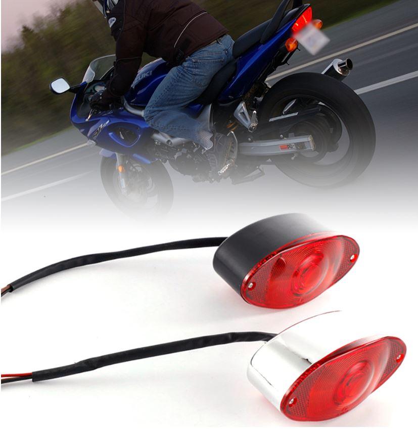 Tail Light 12V Case Black Universal