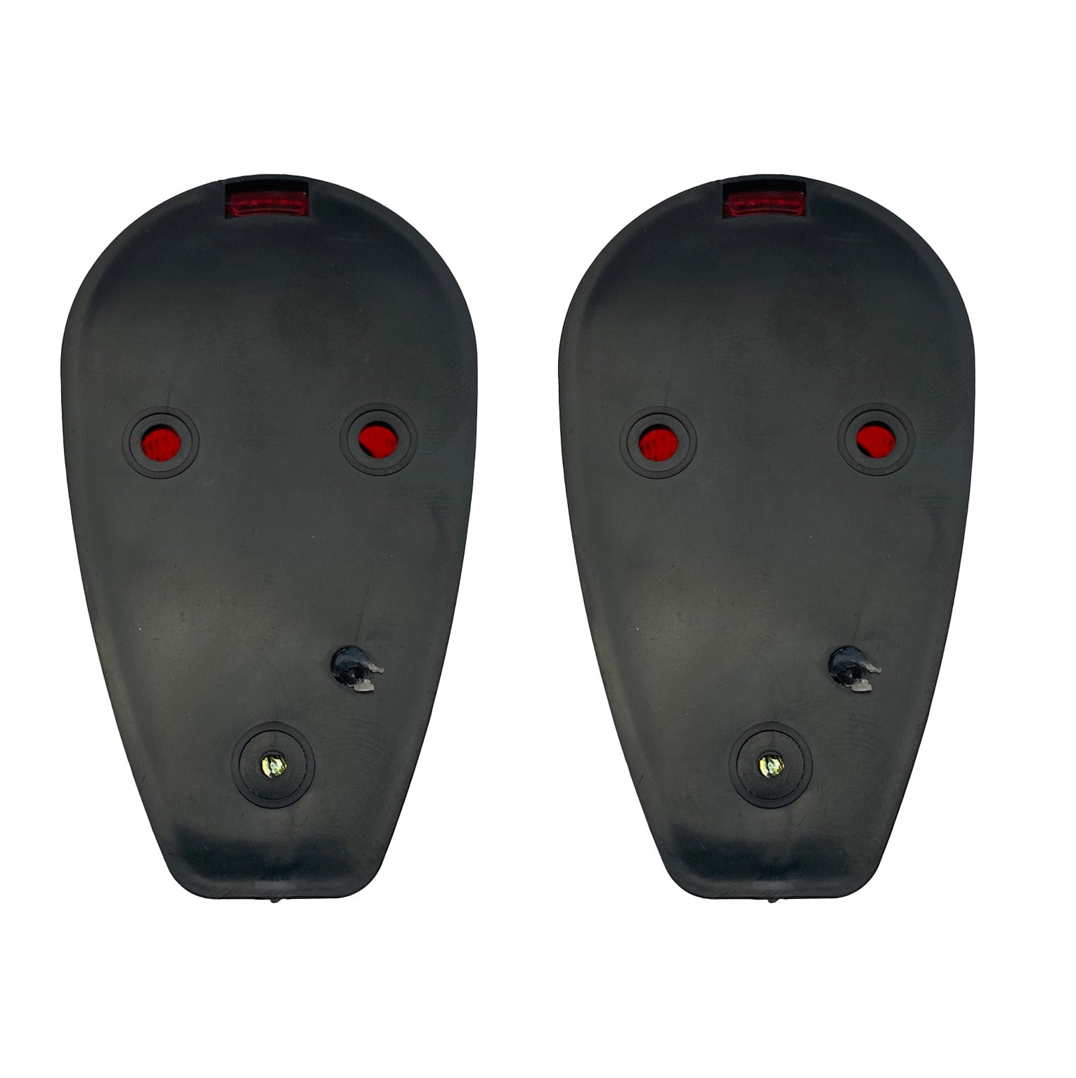 INDICATORS FLUSH MOUNT 12V LED BLACK CASE WITH RED LENS
