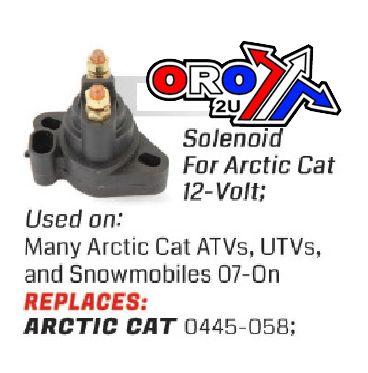 SOLENOID ARCTIC CAT ATV UTV, SMU6015, 0445-058