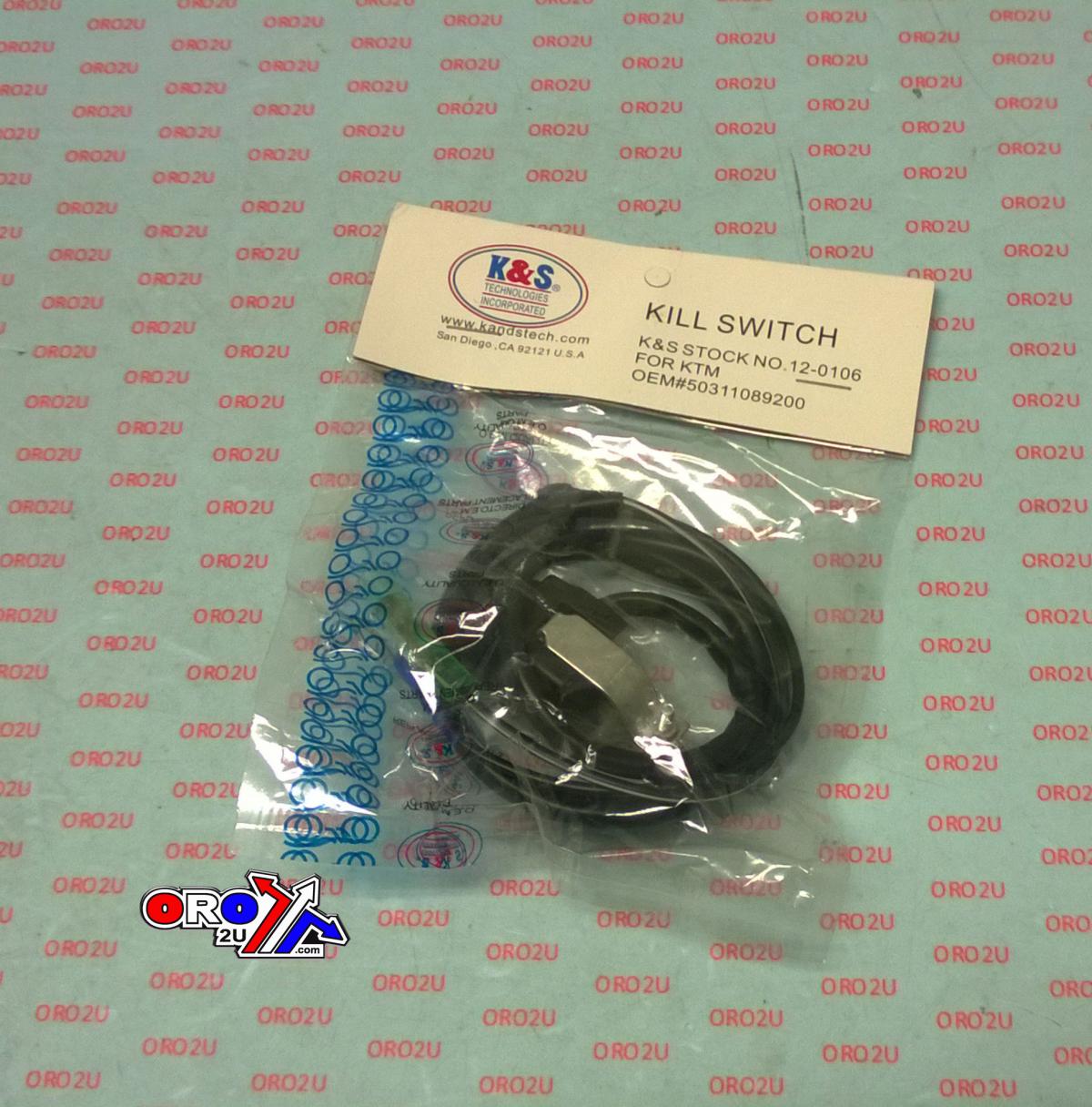 SWITCH KILL KTM 50311089200 K&S 12-0106, 44-9648