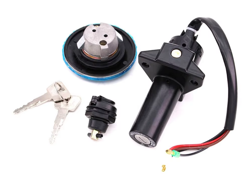 IGNITION SWITCH LOCK & TANK CAP FOR YAMAHA YBR125 CARB MODELS 3D9-Y8250-27 ROUND CAP