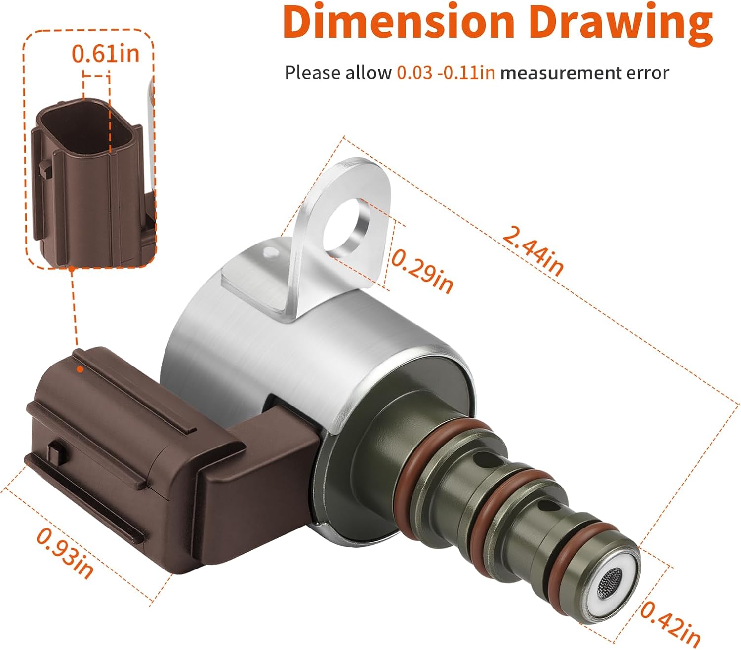 Transmission Shift Solenoid Kit A+B - Black and Brown Honda TRX650 680 FA FGA MUV700 SXS700M2 SXS700M4 2003-2024 38620-HN8-003 38630-HN8-003