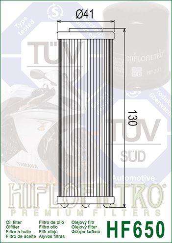 OIL FILTER HIFLO HF650, HF158 / HF658 / KTM 450 505 SX