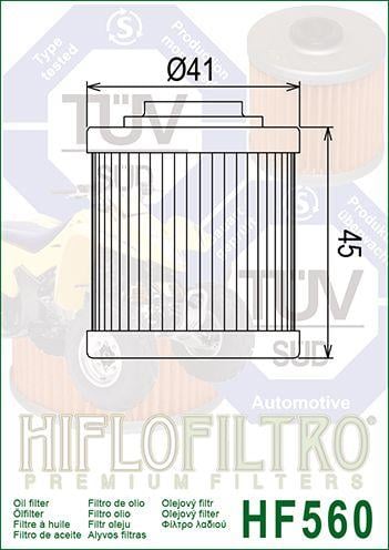 OIL FILTER HIFLO HF560