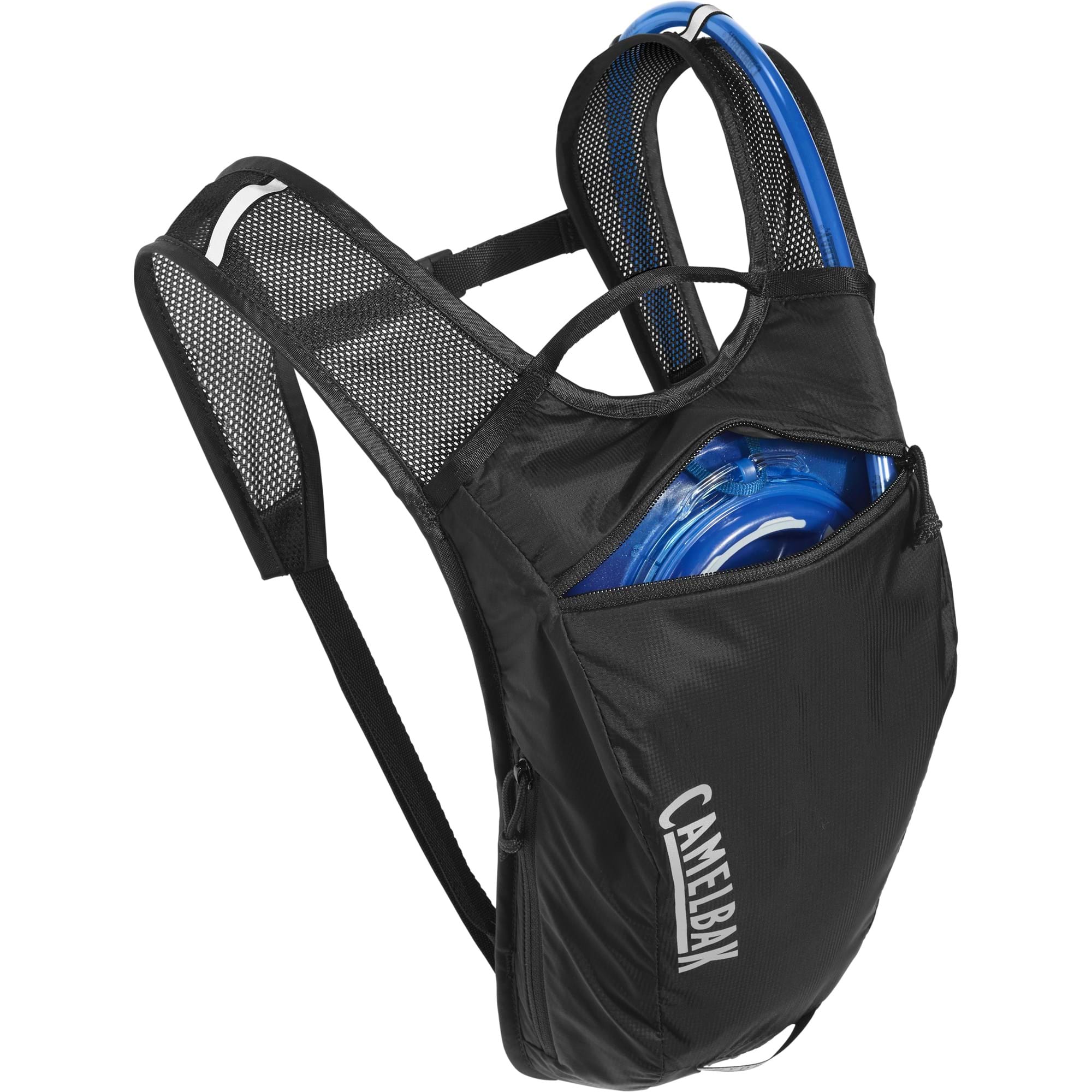 CAMELBAK HYDROBAK LIGHT HYDRATION PACK 2.5L WITH 1.5L RESERVOIR 2021: BLACK/SILVER 2.5L CBHYDLT50