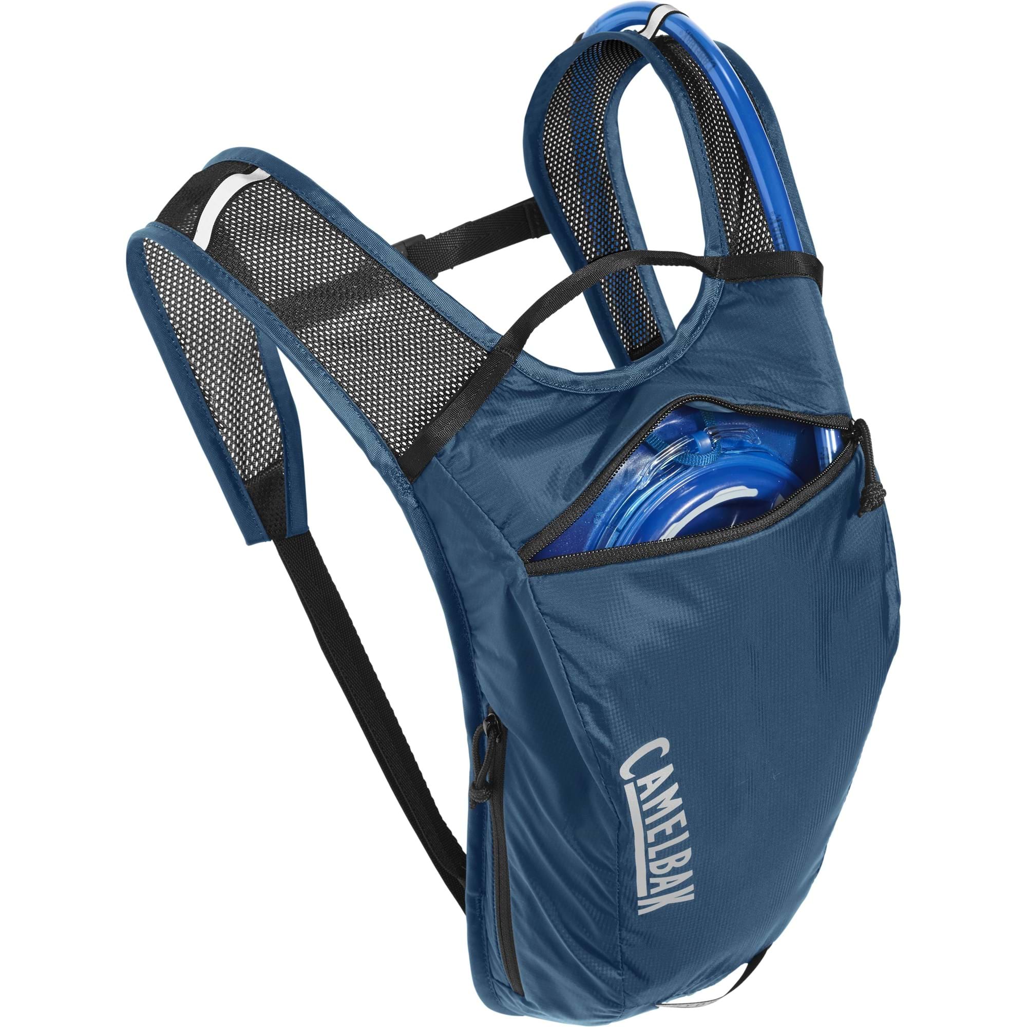 CAMELBAK HYDROBAK LIGHT HYDRATION PACK 2.5L WITH 1.5L RESERVOIR 2021: GIBRALTAR NAVY/BLACK 2.5L CBHYDLT50