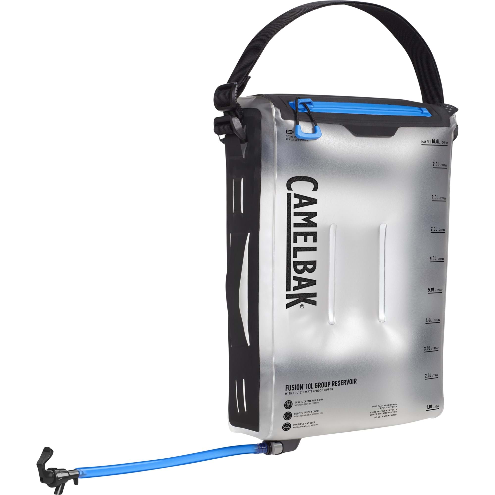 CAMELBAK FUSION 10L GROUP RESERVOIR WITH TRU ZIP WATERPROOF ZIPPER 2022: CLEAR CBFUSION10