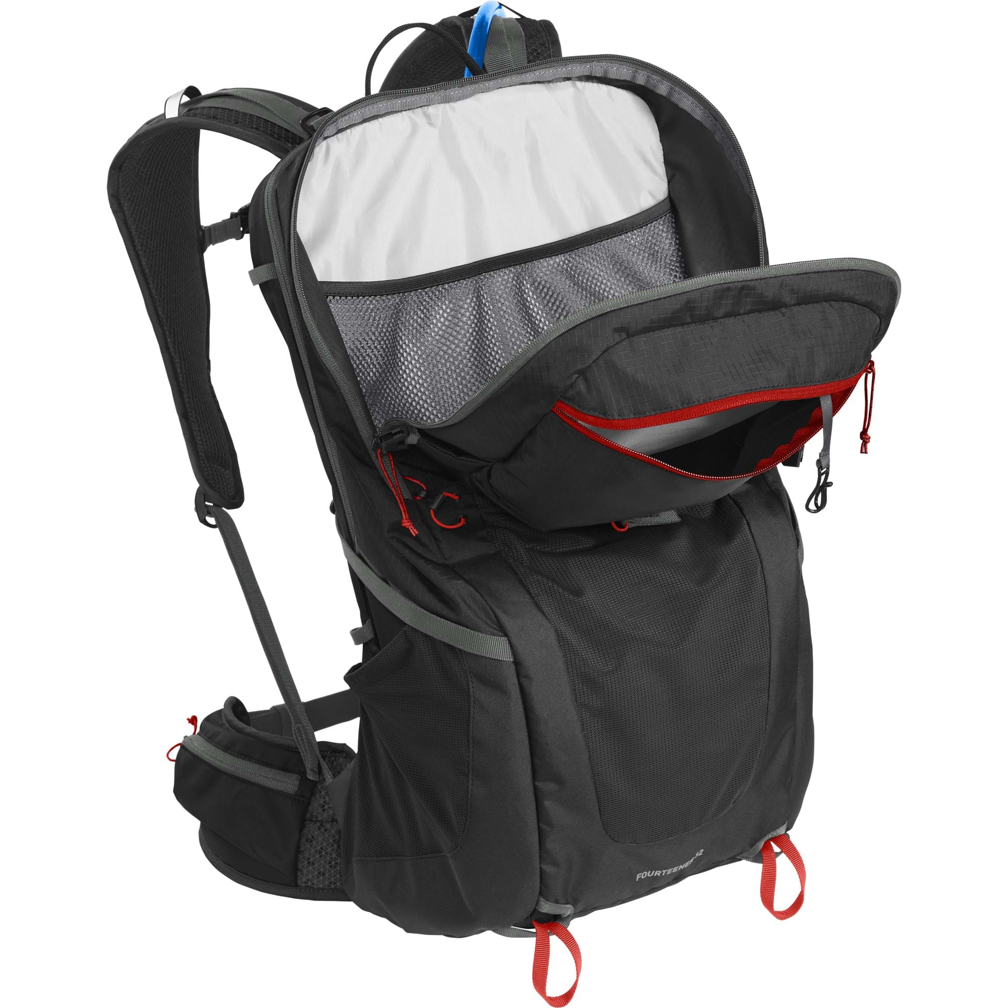 CAMELBAK FOURTEENER 32 HYDRATION PACK 2023: BLACK/RED POPPY 32L CBFOUR32