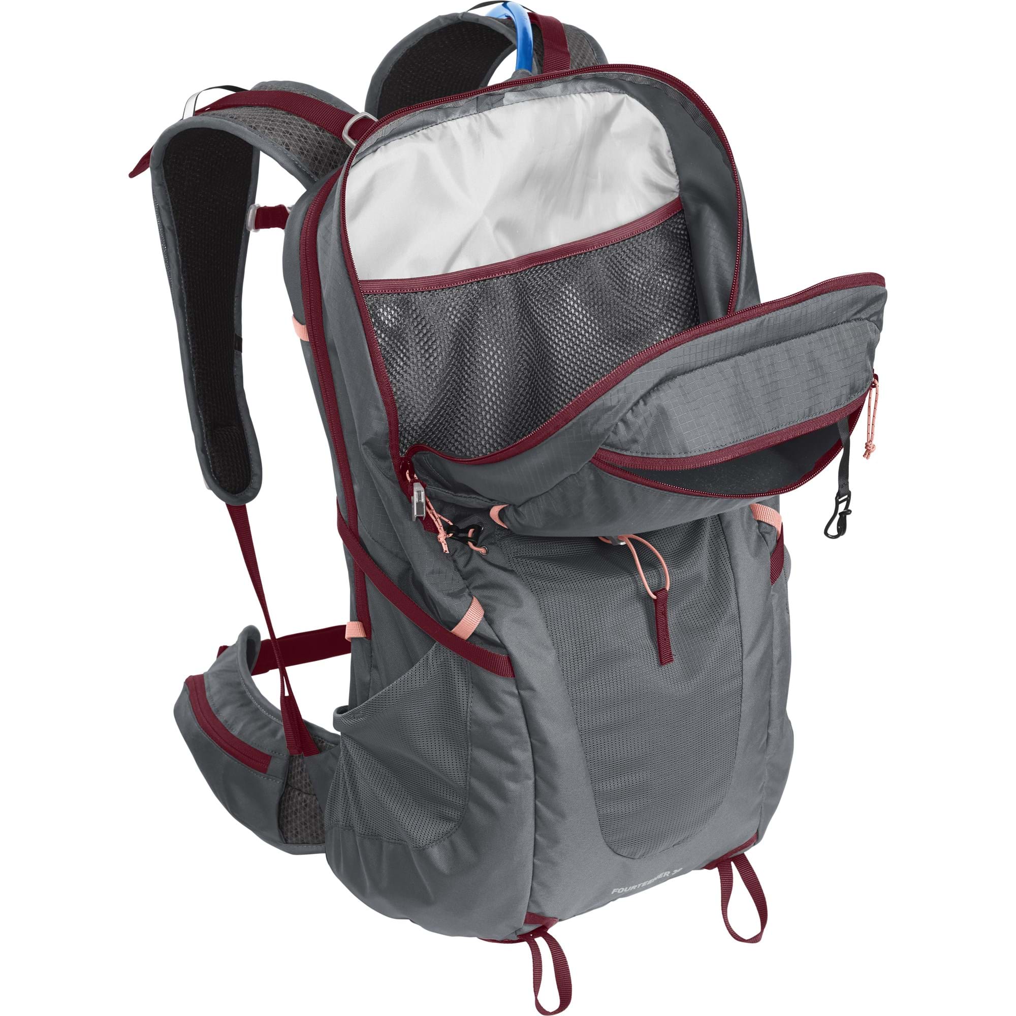 CAMELBAK WOMEN'S FOURTEENER 30 HYDRATION PACK 2023: CASTLEROCK/CABERNET CBWFOUR32