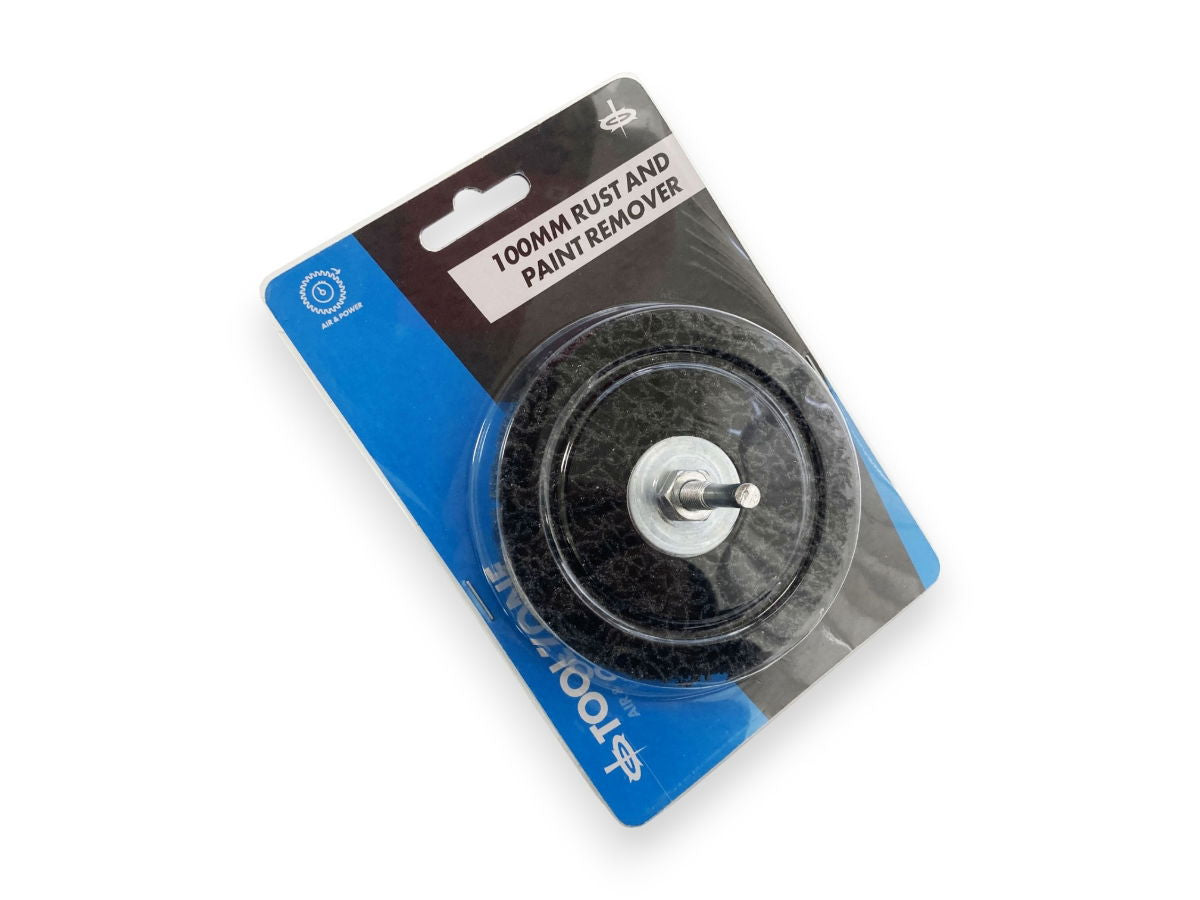 PAINT AND RUST REMOVER WHEEL 100mm x 8mm 6mm SHANK - TOOLZONE KDPAB146