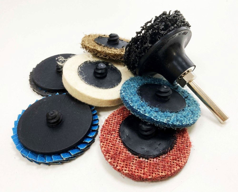 SANDING AND PREPPING SET 9 PIECES 2 36 120 GRIT 1/4 SHANK - TOOLZONE KDPAB159