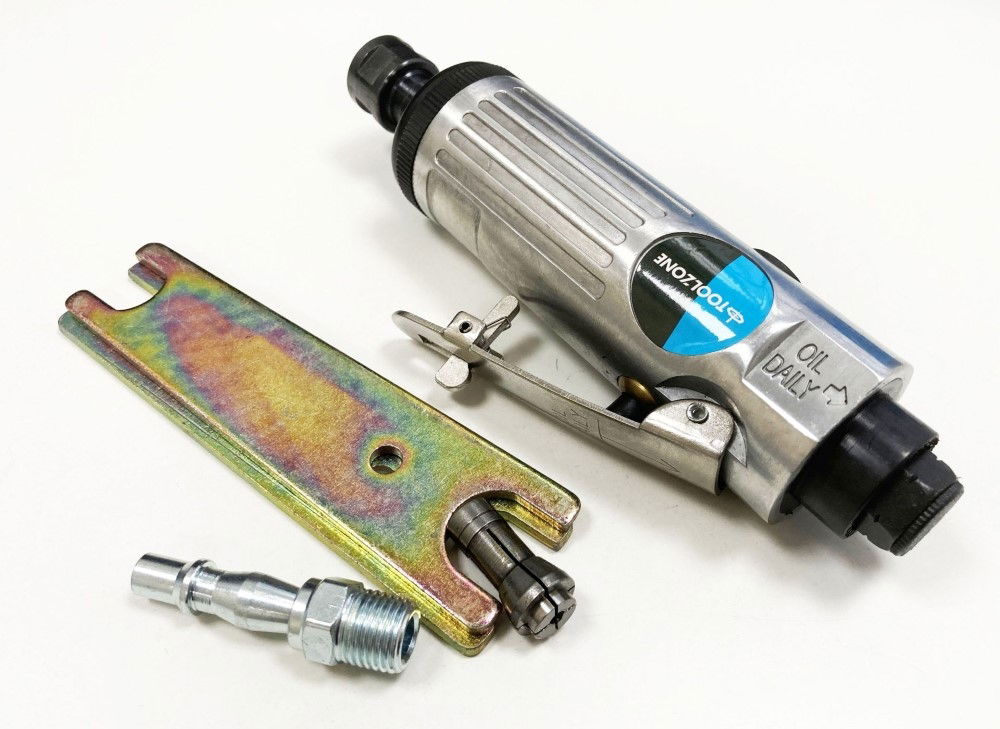 DIE GRINDER KIT 1/4 WITH 1/8 AND 1/4 COLLETS - TOOLZONE KDPAT021