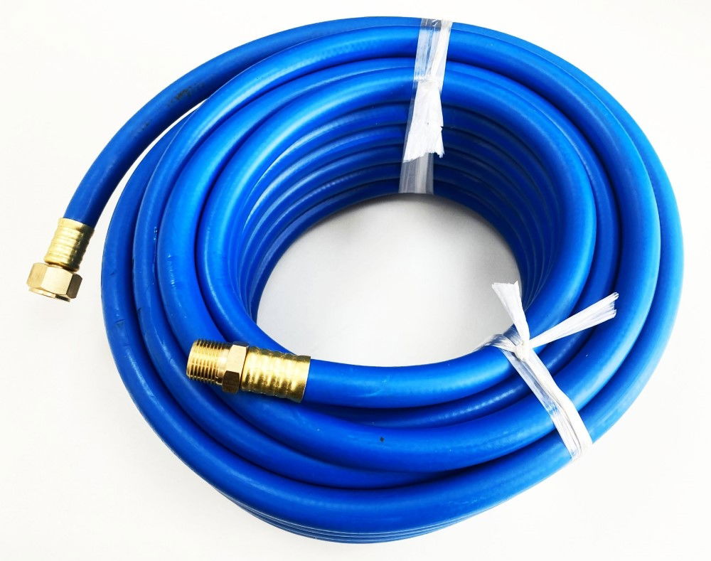 AIR HOSE 3/8 50ft HI VIS 3/8 BSP MALE AND FEMALE ENDS WORKING PRESSURE 20 bar - TOOLZONE KDPAT070