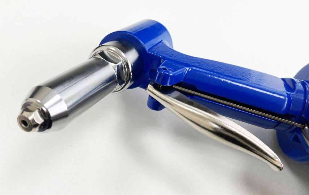 AIR HYDRAULIC RIVETER 3/16 CE APPROVED NOZZLE SIZES 2.4/3.2/4.0/4.8mm AIR INLET 1/4 bsp - TOOLZONE KDPAT075